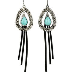 Justin Women's Open Teardrop Earrings