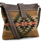 Justin Ladies Crossbody Brown And Multicolored Aztec
