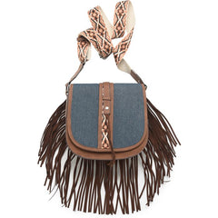 Denim Saddle Bag