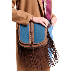Denim Saddle Bag