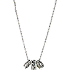 Justin Women's Hoop Ring Charm Necklace