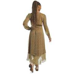 Justin Womens Wrap Maxi Dress