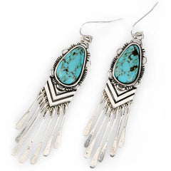 Justin Women's Oval Pendant Earrings