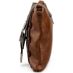 Justin Ladies Crossbody Embossed W/Buckle