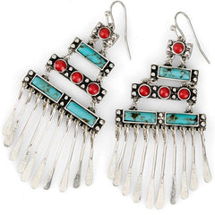 Justin Women's Oval Pendant Earrings