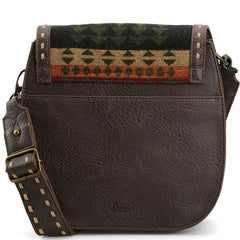 Justin Ladies Saddle Bag Brown And Multicolored Aztec