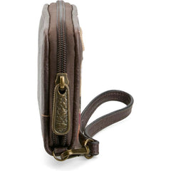 Justin Ladies Large Wallet Brown And Multicolored Aztec