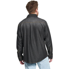 Chambray Long Sleeve Snap Front