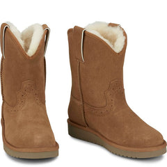 Heidi 8" Suede Shearling