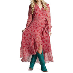 Justin Women's Wrap Maxi Dress