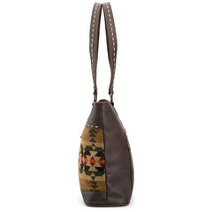 Justin Ladies Tote Brown And Multicolored Aztec