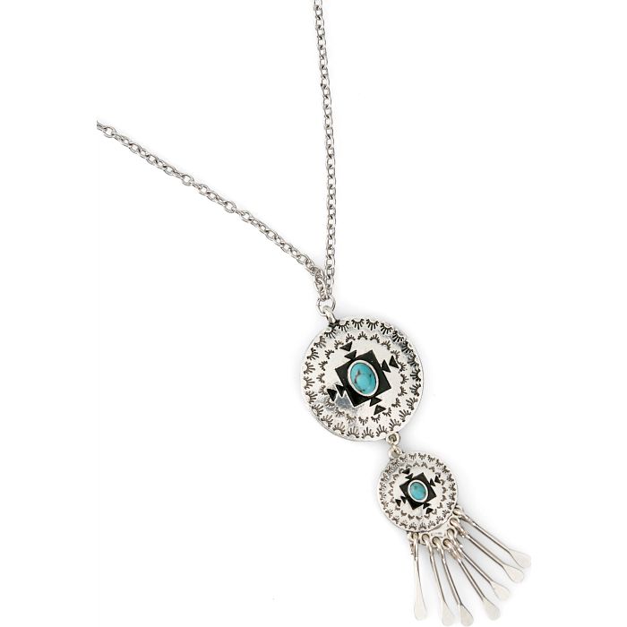 Concho Pendants Chandelier Necklace