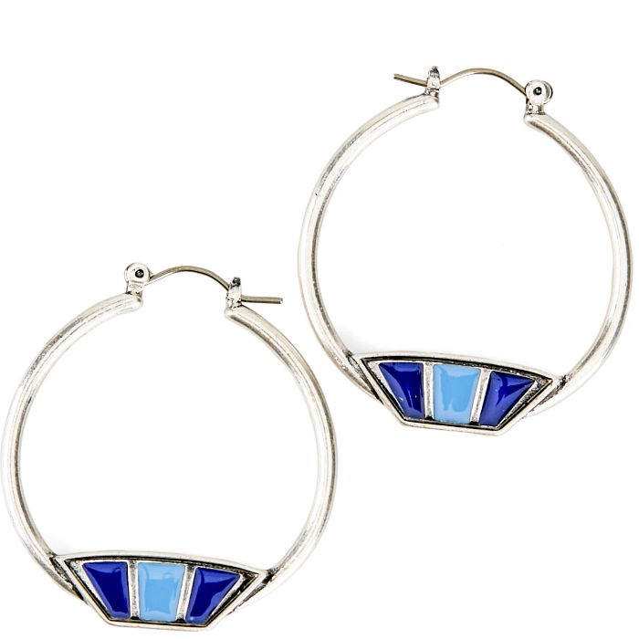 Justin Women's Oval Pendant Earrings