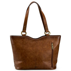 Justin Ladies Tote Tan Emboss With Harness