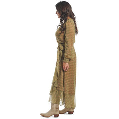 Justin Womens Wrap Maxi Dress