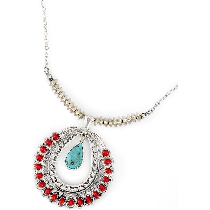Cluster Hoop Necklace