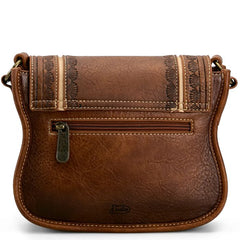Justin Ladies Saddle Bag Tan W/Seed Sunburst