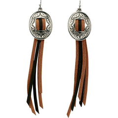 Justin Women's Embossed Concho Earrings